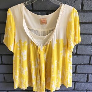 Twinkle by Wenlan 100% Silk Baby Doll Top. SZ 8.